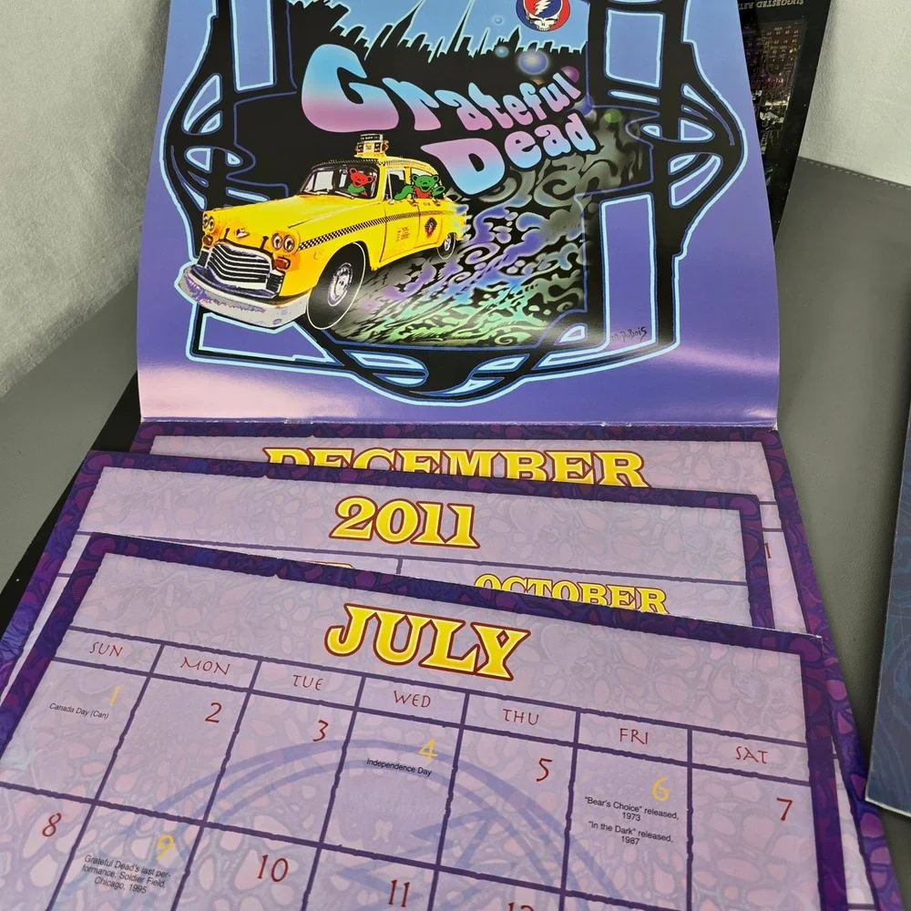 13 Grateful Dead Wall Calendars Mike DuBois Art 2009-2025 Psychedelic Rock Music